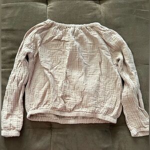 Girls Long Sleeve Cotton Blouse Size 5T